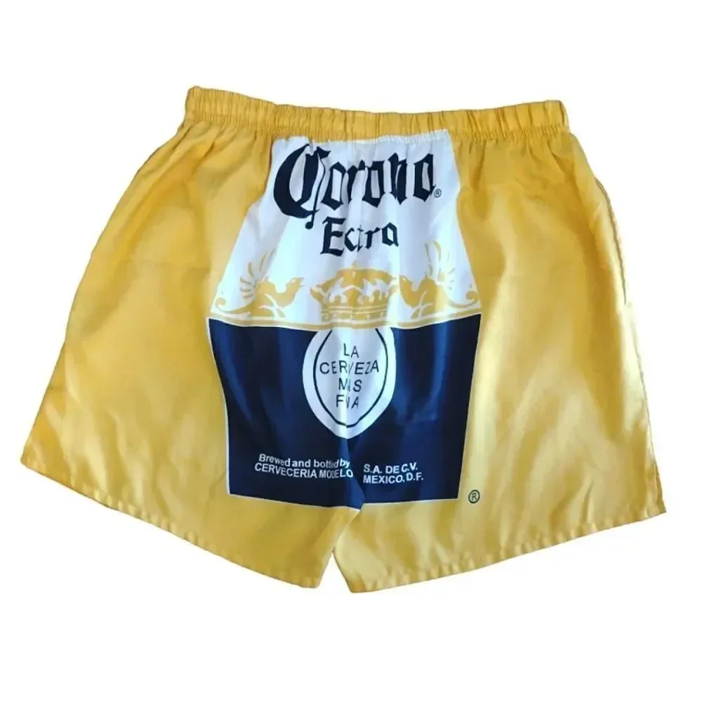 VTG 90s Corona Extra Beer Dbl Sided Print Swim Shorts Men's XL Calhaun Sportswea
